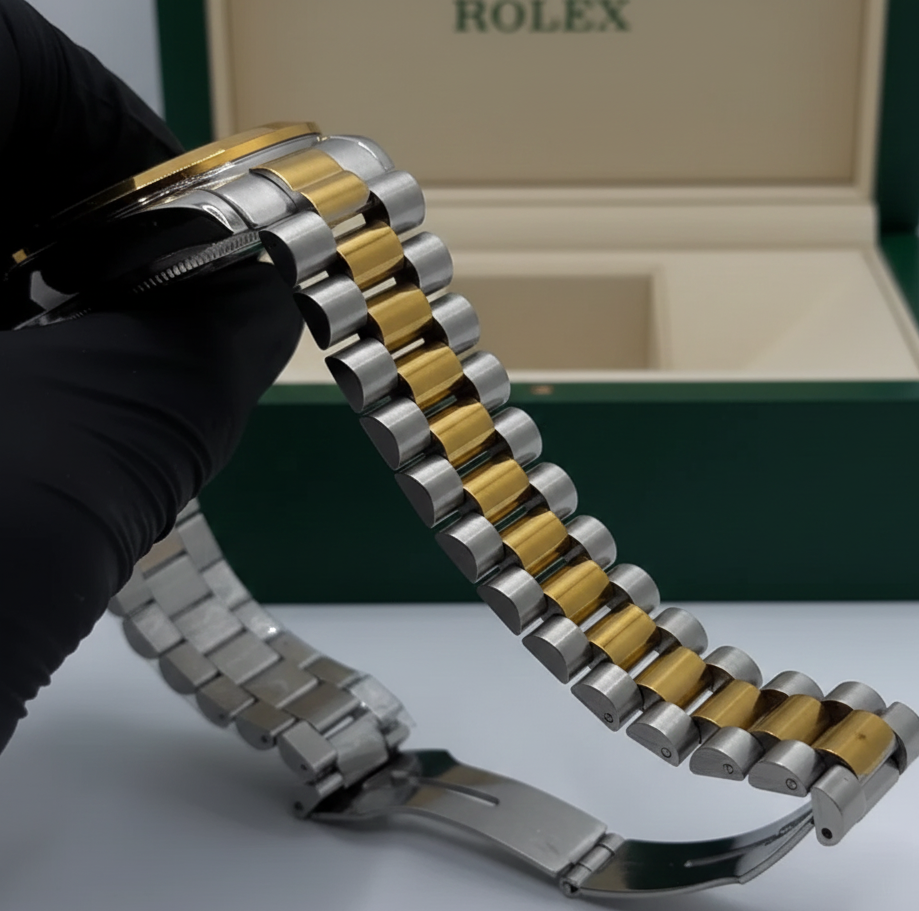 Premium Two-Tone Rolex Oyster Edition – Iconic Black Dial Watch