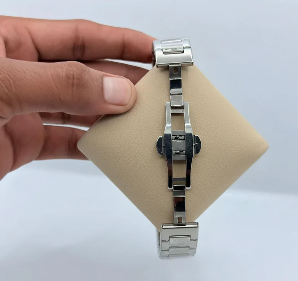 Patek philip silver with white dial